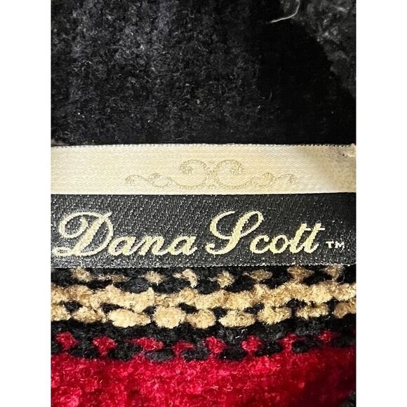 Retro Knit Striped Sweater L Red Academia Preppy Grunge Classic Preppy Chic 80s - Picture 2 of 8